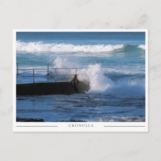 Cronulla Ocean Bath – Sydney Australien Postkarte (Vorderseite)