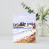 Cronulla Sydney Beach Vorort Reise Postkarte (Stehend Vorderseite)