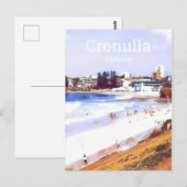 Cronulla Sydney Beach Vorort Reise Postkarte (Vorne/Hinten)