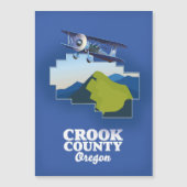 Crook County Oregon Karte (Vorderseite)