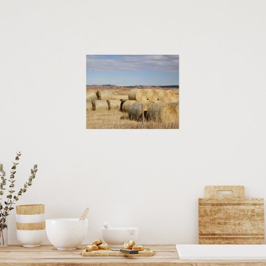 Crook Landkreis, Hay Bales Poster (Küche)