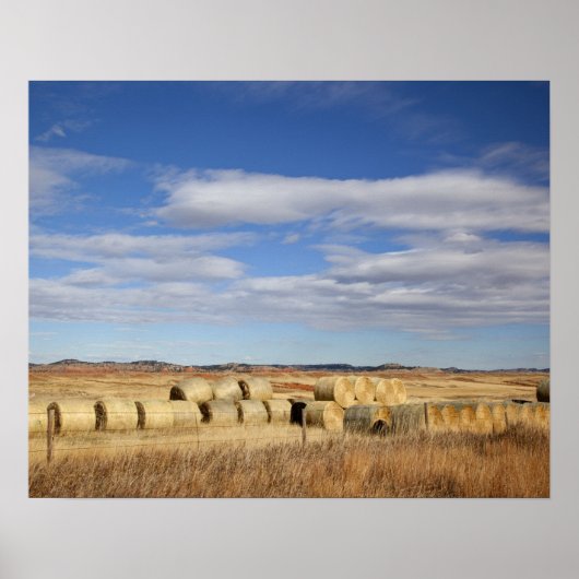 Crook Landkreis, Hay Bales Poster (Vorne)