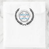 Crook Landkreis Hooligans Rundsticker Runder Aufkleber (Tasche)