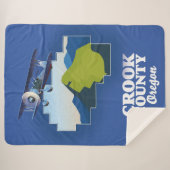 Crook Landkreis Oregon Karte Sherpadecke (Vorderseite (Horizontal))