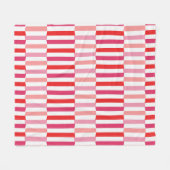 Crooked Candy Canes Fleecedecke (Vorderseite (Horizontal))