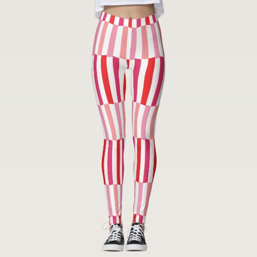 Crooked Candy Canes Leggings (Vorderseite)