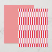 Crooked Candy Canes Mitteilungskarte (Vorne/Hinten)