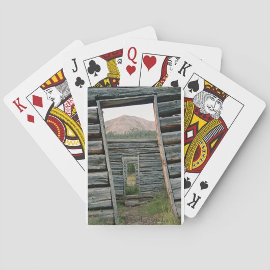 crooked door playing cards spielkarten (Rückseite)