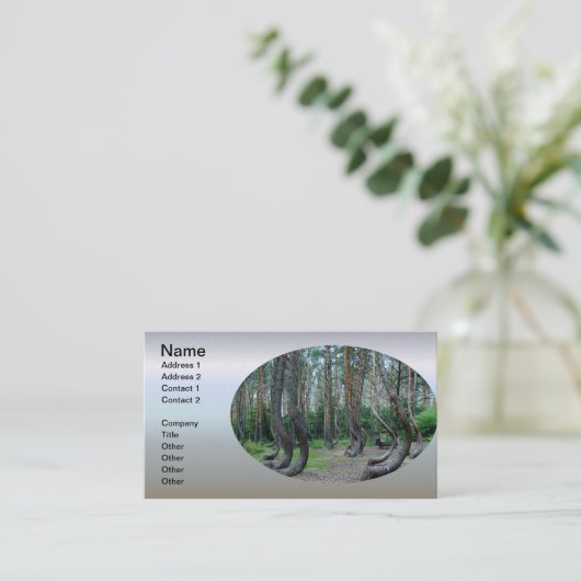 Crooked Forest - Polen Visitenkarte (Stehend Vorderseite)