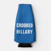 Crooked Hillary Clinton Flaschenkühler (Vorderseite)