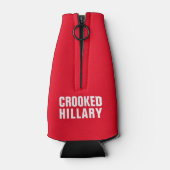 Crooked Hillary Clinton Flaschenkühler (Rückseite)