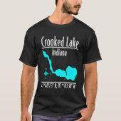 Crooked Lake Indiana T-Shirt (Vorderseite)