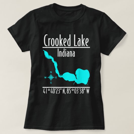 Crooked Lake - Indiana T-Shirt (Design vorne)