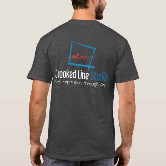 Crooked Line Studio-Shirts T-Shirt (Rückseite)