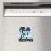 Crooked Palm Trees Magnet (In Situ (Geschirrspüler))