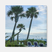 Crooked Palm Trees Magnet (Vorne)