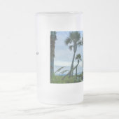 Crooked Palm Trees Mattglas Bierglas (Mittel)