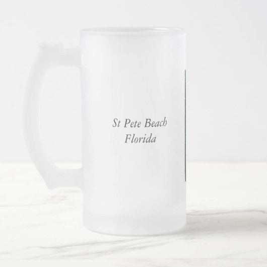 Crooked Palm Trees Mattglas Bierglas (Links)