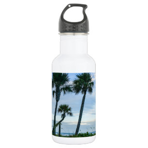 Crooked Palm Trees Stainless Steel Water Flasche Edelstahlflasche