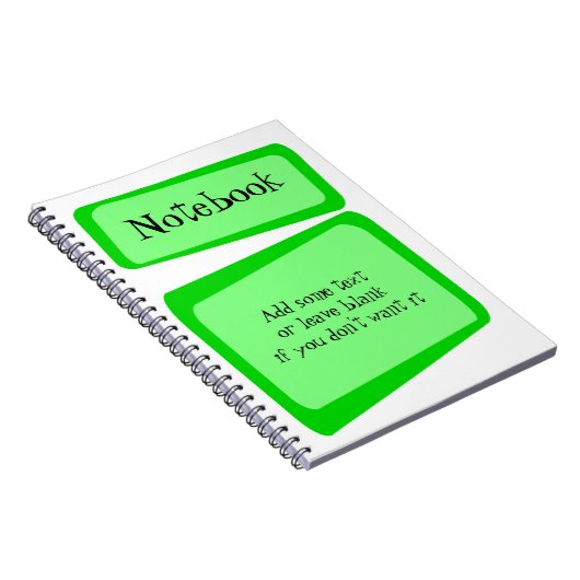 Crooked-Quadrate-Notebook Notizblock (Rechte Seite)