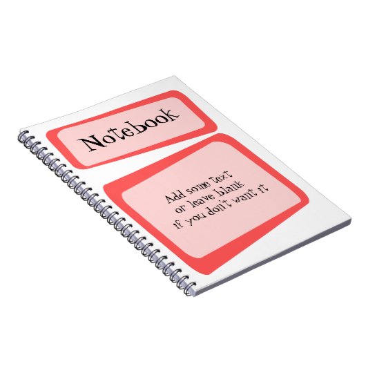 Crooked-Quadrate-Notebook Notizblock (Rechte Seite)