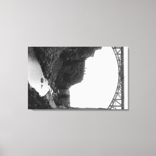 Crooked River Bridge in Central Oregon Fotograp Leinwanddruck (Vorderseite)