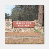 Crooked River Georgia Staat Park Eintritt Zeichen Magnet (Vorne)