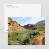 Crooked River, Oregon Postkarte (Vorne/Hinten)