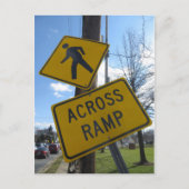 Crooked Sign Postkarte (Vorderseite)