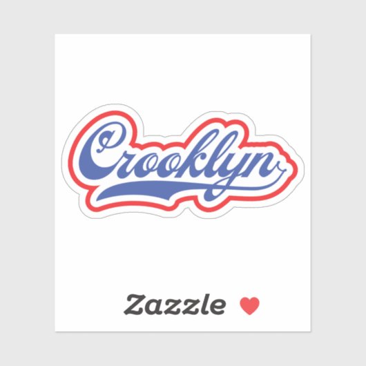 Crooklyn, NYC Aufkleber (Blatt)
