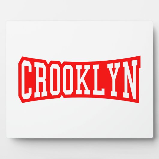 CROOKLYN, NYC FOTOPLATTE (Vorderseite)