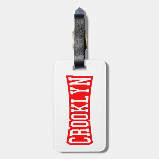 CROOKLYN, NYC GEPÄCKANHÄNGER (Rückseite vertikal)