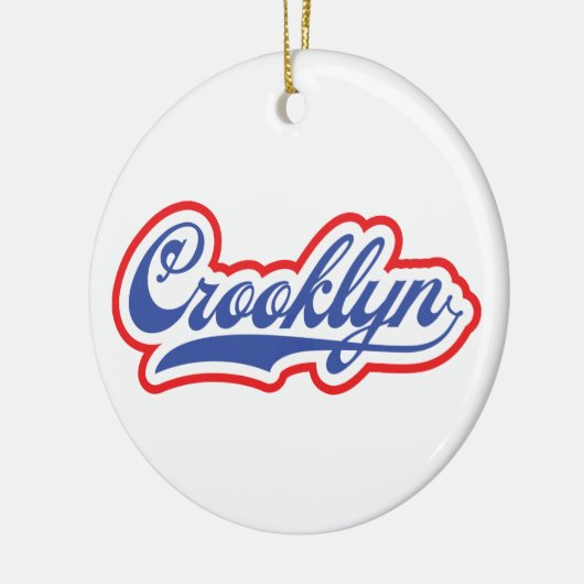 Crooklyn, NYC Keramik Ornament (Links)