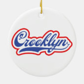 Crooklyn, NYC Keramik Ornament (Hinten)