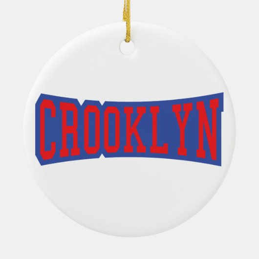 CROOKLYN, NYC KERAMIK ORNAMENT (Hinten)