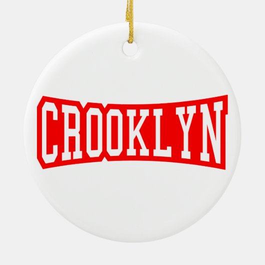 CROOKLYN, NYC KERAMIKORNAMENT (Hinten)