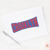 CROOKLYN, NYC OVALER AUFKLEBER (Umschlag)