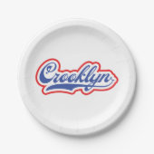 Crooklyn, NYC Pappteller (Vorderseite)