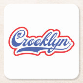 Crooklyn, NYC Rechteckiger Pappuntersetzer (Vorderseite)