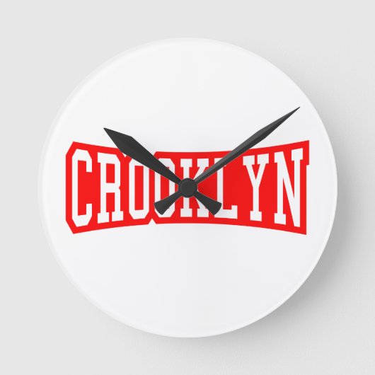 CROOKLYN, NYC RUNDE WANDUHR (Vorderseite)