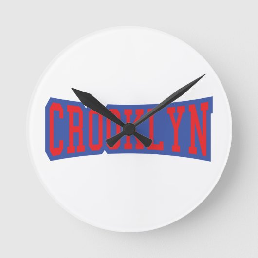 CROOKLYN, NYC RUNDE WANDUHR (Vorderseite)