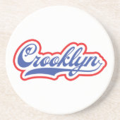 Crooklyn, NYC Sandstein Untersetzer (Vorne)