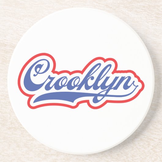 Crooklyn, NYC Sandstein Untersetzer (Vorne)