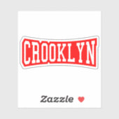 CROOKLYN, NYC STICKER (Blatt)