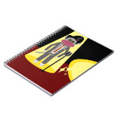 Crooner Fun Fifties Retro Singer Sock Monkey Notizblock (Linke Seite)