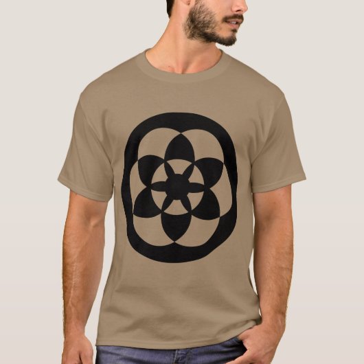 Crop Circle 01 - Schwarz T-Shirt (Vorderseite)
