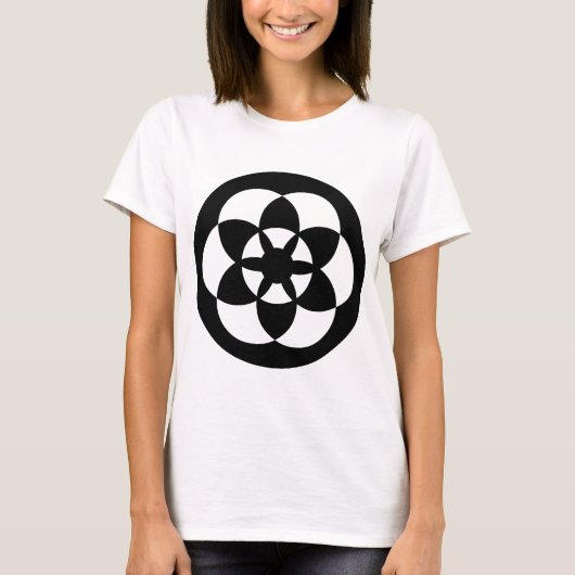 Crop Circle 01 - Schwarz T-Shirt (Vorderseite)