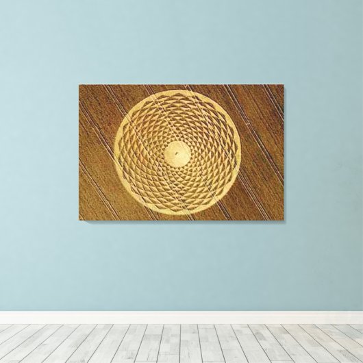 Crop Circle-36"x24"Gallery Leinwand (Insitu (Holzboden))
