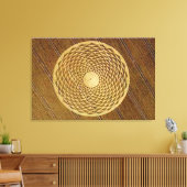 Crop Circle-36"x24"Gallery Leinwand (Insitu (Wohnzimmer))