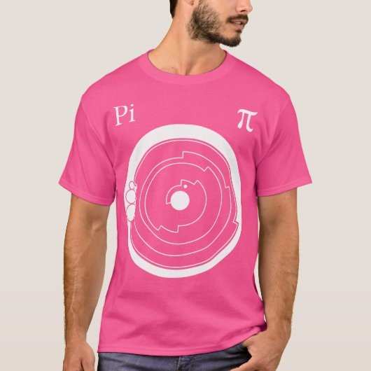 Crop Circle Art White - Pi T-Shirt (Vorderseite)